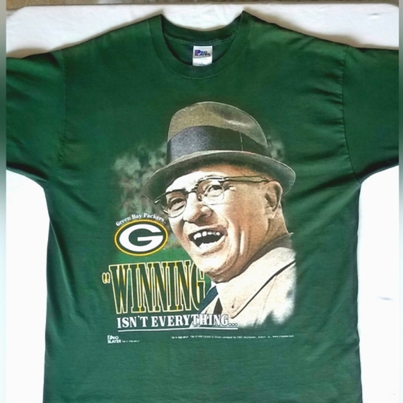 Vintage GreenBay Packers Vince Lombardi Authentic Superbowl XXXI 1997 T-Shirt - Picture 5 of 7